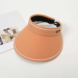 Sidiou Group Summer Fashionable Adjustable Sun Hat Women Wide Brim UV Protection Caps Casual Travel Beach Empty Top Hat