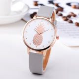 Sidiou Group New Fashion Women Watches Pineapple Pattern For Girl Student Wrist Watch Fashion PU Leather Analog Quartz Lady Watch
