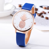 Sidiou Group New Fashion Women Watches Pineapple Pattern For Girl Student Wrist Watch Fashion PU Leather Analog Quartz Lady Watch