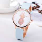 Sidiou Group New Fashion Women Watches Pineapple Pattern For Girl Student Wrist Watch Fashion PU Leather Analog Quartz Lady Watch