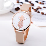 Sidiou Group New Fashion Women Watches Pineapple Pattern For Girl Student Wrist Watch Fashion PU Leather Analog Quartz Lady Watch