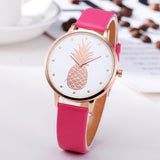 Sidiou Group New Fashion Women Watches Pineapple Pattern For Girl Student Wrist Watch Fashion PU Leather Analog Quartz Lady Watch