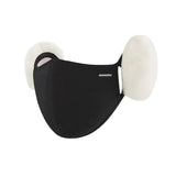 Sidiou Group Fashion Cute Winter Warm Face Cover With Earmuff For Women Outdoor UPF50+ Sun Protection Breathable Windproof Plush Cotton Facemask
