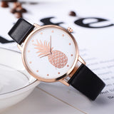 Sidiou Group New Fashion Women Watches Pineapple Pattern For Girl Student Wrist Watch Fashion PU Leather Analog Quartz Lady Watch