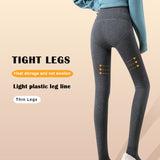 Sidiou Group Winter Warm Pants For Women High Waist Tummy Control Hip Lift Casual Pantyhose Fleece Lined Thickened Slim Leggings Thermal Tights