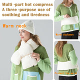 Sidiou Group Foam Cotton Thermal Scarves Winter Warm 3 Gear Smart Heating Scarf For Women Men Soft Lightweight Rechargeable Neck Warmer