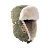 Sidiou Group Autumn Winter Fashion Windproof Earmuffs Cap For Women Men Trapper Cap Thickened Outdoor Riding Warm Lei Feng Hat
