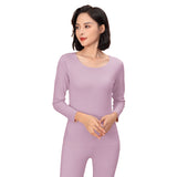 Sidiou Group Winter Basic Bottoming Shirt Seamless Long Johns For Women Men Breathable Slim Elasticity Thermal Underwear Set