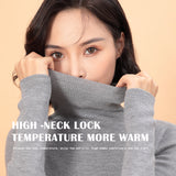 Sidiou Group Seamless Thicken Woolen Sweater For Women Winter Basic Stand Collar Long Sleeve Underwear Slim And Warm Knitted Bottoming Shirt