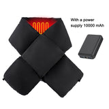 Sidiou Group Foam Cotton Thermal Scarves Winter Warm 3 Gear Smart Heating Scarf For Women Men Soft Lightweight Rechargeable Neck Warmer