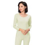 Sidiou Group Winter Basic Bottoming Shirt Seamless Long Johns For Women Men Breathable Slim Elasticity Thermal Underwear Set