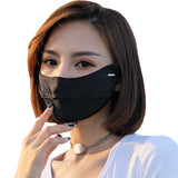 Sidiou Group Anniou Custom Women Ice Silk UPF50+ Anti UV Mouth Cover Breathable Ear-mounted Neck Gaiters Outdoor Dustproof Face Cover