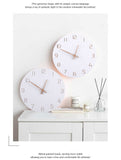 Sidiou Group 3D Roman Numerals Wooden Wall Clocks Modern Design Simple And Clean Round Home Decoration Bedroom Silent Fashion Wall-mounted Watch