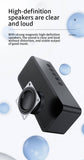 Mini Mirror Bluetooth Speaker Clocks LED Digital Electronic FM Radio Desktop Clocks USB Table Decor Watch Snooze Function Smart Alarm Clock