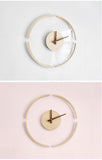 Sidiou Group Creative Art Design Transparent Suspended Wall Clock Nordic Simple Original Wood Feeling All-match For Home Decor Bedroom Living Room