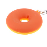 Sidiou Group Donut Cartoon Keychain For Car PVC Key Pendant Creative Small Bread Food Keyring Ornaments Accessories Trinket Gift