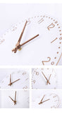 Sidiou Group 3D Roman Numerals Wooden Wall Clocks Modern Design Simple And Clean Round Home Decoration Bedroom Silent Fashion Wall-mounted Watch