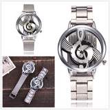 Sidiou Group Wholesale Watches Woman Hollow Musical Note Dial Ladies Quartz Wristwatches Retro Fashion Clock For Girl Gifts Wrist Watch