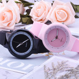 Sidiou Group China Factory Dropshipping Simple White Watches For  Gift Women Fashion Jelly Silicone Band Round Dial Analog Quartz Wrist Watch