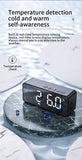 Mini Mirror Bluetooth Speaker Clocks LED Digital Electronic FM Radio Desktop Clocks USB Table Decor Watch Snooze Function Smart Alarm Clock
