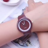 Sidiou Group China Factory Dropshipping Simple White Watches For  Gift Women Fashion Jelly Silicone Band Round Dial Analog Quartz Wrist Watch