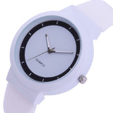 Sidiou Group China Factory Dropshipping Simple White Watches For  Gift Women Fashion Jelly Silicone Band Round Dial Analog Quartz Wrist Watch