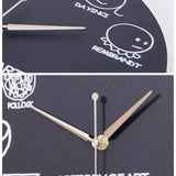 Sidiou Group Wholesale Creative 12 Inch Fancy Math Design Wood Wall Hanging Clock For Kids Living Room Indoor Home Decor Non Ticking Wall Clocks