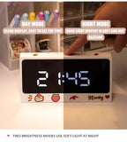 New Cute Kawaii Digital Wake Up Clocks Sleep Trainer Clock Child At Sunrise Electronics Mini clock Watch Desk Desktop Table Alarm Clock