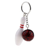 Sidiou Group Simulation Mini Bowling Ball Keychain Small Pendant Accessories Fashion Key Ring 3D Sports Souvenirs Jewelry