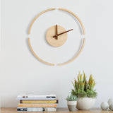 Sidiou Group Creative Art Design Transparent Suspended Wall Clock Nordic Simple Original Wood Feeling All-match For Home Decor Bedroom Living Room