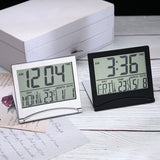 Dropshipping Creative Travel Digital Fold Desktop Perpetual Calendar Electronic Clock Ultra Thin With Date Temperature Alarm Clock