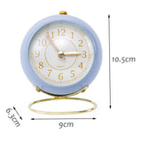 Sidiou Group Digital Alarm Clock Luxury Metal Creative Electronic Night Light Desktop Home Decor For Kids Luminous Table Wake Up Clocks