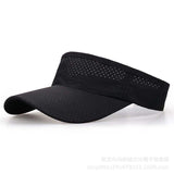 Bulk Breathable Air Sun Hats Men Women Adjustable Visor UV Protection Top Empty Sports Tennis Golf Running Sunscreen Cap