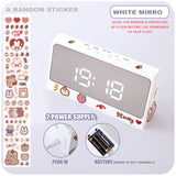 New Cute Kawaii Digital Wake Up Clocks Sleep Trainer Clock Child At Sunrise Electronics Mini clock Watch Desk Desktop Table Alarm Clock