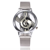 Sidiou Group Wholesale Watches Woman Hollow Musical Note Dial Ladies Quartz Wristwatches Retro Fashion Clock For Girl Gifts Wrist Watch