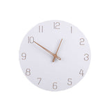 Sidiou Group 3D Roman Numerals Wooden Wall Clocks Modern Design Simple And Clean Round Home Decoration Bedroom Silent Fashion Wall-mounted Watch