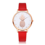 Sidiou Group New Fashion Women Watches Pineapple Pattern For Girl Student Wrist Watch Fashion PU Leather Analog Quartz Lady Watch