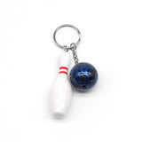 Sidiou Group Simulation Mini Bowling Ball Keychain Small Pendant Accessories Fashion Key Ring 3D Sports Souvenirs Jewelry