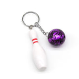 Sidiou Group Simulation Mini Bowling Ball Keychain Small Pendant Accessories Fashion Key Ring 3D Sports Souvenirs Jewelry