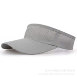 Bulk Breathable Air Sun Hats Men Women Adjustable Visor UV Protection Top Empty Sports Tennis Golf Running Sunscreen Cap