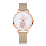 Sidiou Group New Fashion Women Watches Pineapple Pattern For Girl Student Wrist Watch Fashion PU Leather Analog Quartz Lady Watch
