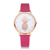 Sidiou Group New Fashion Women Watches Pineapple Pattern For Girl Student Wrist Watch Fashion PU Leather Analog Quartz Lady Watch
