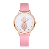 Sidiou Group New Fashion Women Watches Pineapple Pattern For Girl Student Wrist Watch Fashion PU Leather Analog Quartz Lady Watch