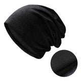 Sidiou Group Wholesale Winter Casual Knit Hats Pullover Fleece Lining And Thin Soft Warm Striped Knitted Hat For Men Women Slouch Beanie Hat
