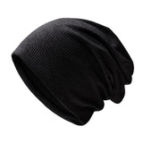 Sidiou Group Wholesale Winter Casual Knit Hats Pullover Fleece Lining And Thin Soft Warm Striped Knitted Hat For Men Women Slouch Beanie Hat