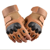 Sidiou Group Outdoor Sports Half Finger Gloves Safety Wear-resistant Hard Knuckle Military Tactical Glove For Training Camping Hiking