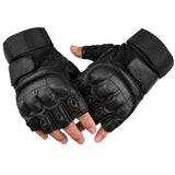 Sidiou Group Outdoor Sports Half Finger Gloves Safety Wear-resistant Hard Knuckle Military Tactical Glove For Training Camping Hiking