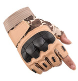 Sidiou Group Outdoor Sports Half Finger Gloves Safety Wear-resistant Hard Knuckle Military Tactical Glove For Training Camping Hiking