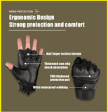 Sidiou Group Outdoor Sports Half Finger Gloves Safety Wear-resistant Hard Knuckle Military Tactical Glove For Training Camping Hiking