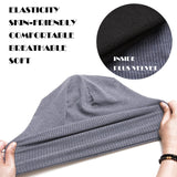 Sidiou Group Wholesale Winter Casual Knit Hats Pullover Fleece Lining And Thin Soft Warm Striped Knitted Hat For Men Women Slouch Beanie Hat